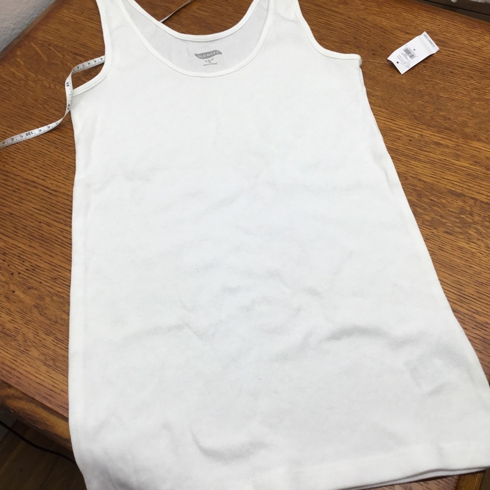 Old Navy Fitted Tank Top White